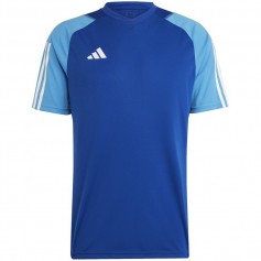 Adidas Tiro 23 Competition Ανδρικό T-shirt Μπλε με Λογότυπο HU1296