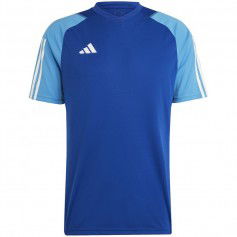 Adidas Tiro 23 Competition Ανδρικό T-shirt Μπλε με Λογότυπο HU1296