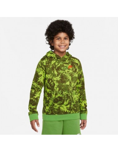 Nike Παιδικό Φούτερ με Κουκούλα Πράσινο DO6495-377