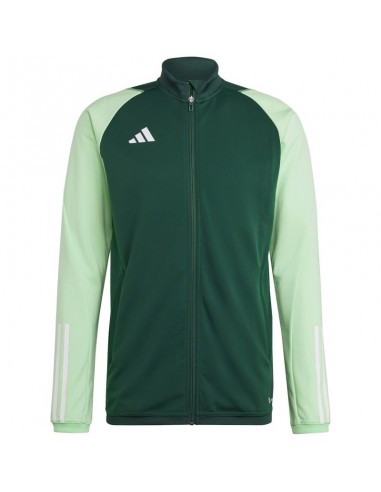 Adidas Tiro Essentials Ανδρική Ζακέτα με Φερμουάρ Πράσινη HU1303