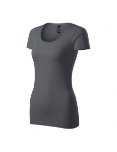 Malfini Γυναικείο Διαφημιστικό T-shirt Κοντομάνικο σε Γκρι Χρώμα MLI-15283