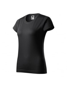 Malfini Basic Γυναικείο Διαφημιστικό T-shirt Κοντομάνικο σε Μαύρο Χρώμα MLI-13494