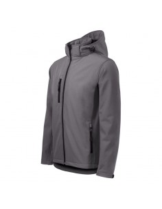 Malfini Performance Ανδρικό Χειμωνιάτικο Μπουφάν Softshell Αδιάβροχο και Αντιανεμικό Graphite MLI-52236