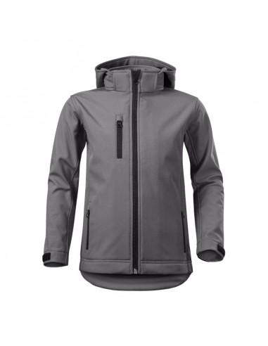 Malfini Παιδικό Αθλητικό Μπουφάν Κοντό με Κουκούλα Γκρι Performance MLI-53536