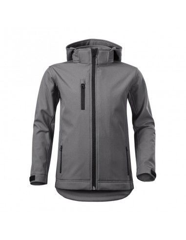 Malfini Παιδικό Αθλητικό Μπουφάν Κοντό με Κουκούλα Γκρι Performance 535-36