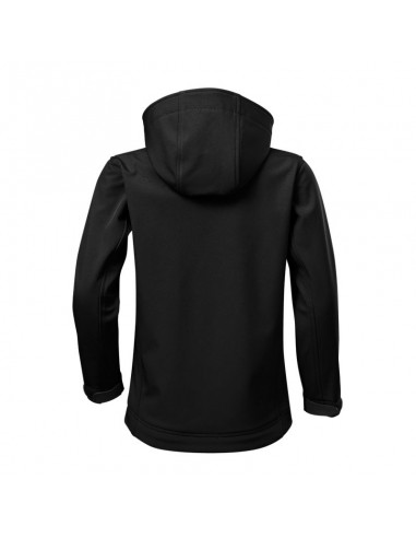 Malfini Παιδικό Αθλητικό Μπουφάν Κοντό με Κουκούλα Μαύρο Performance MLI-53501