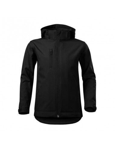 Malfini Παιδικό Αθλητικό Μπουφάν Κοντό με Κουκούλα Μαύρο Performance 535-01