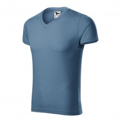 Malfini Ανδρικό Διαφημιστικό T-shirt Κοντομάνικο σε Μπλε Χρώμα MLI-14660