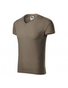 Malfini Ανδρικό Διαφημιστικό T-shirt Κοντομάνικο σε Γκρι Χρώμα MLI-14629