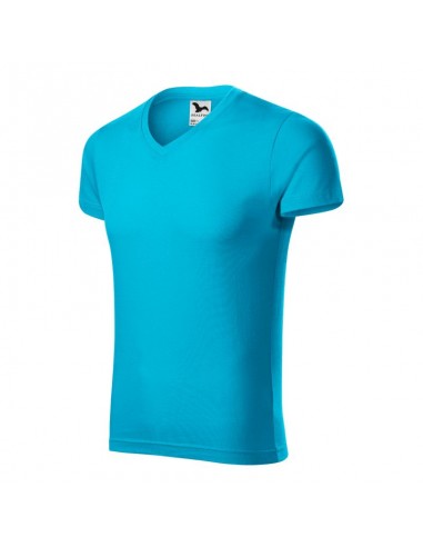 Malfini Ανδρικό Διαφημιστικό T-shirt Κοντομάνικο σε Μπλε Χρώμα MLI-14644