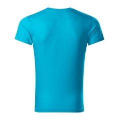 Malfini Ανδρικό Διαφημιστικό T-shirt Κοντομάνικο σε Μπλε Χρώμα MLI-14644