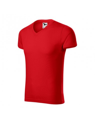 Malfini Ανδρικό Διαφημιστικό T-shirt Κοντομάνικο σε Κόκκινο Χρώμα MLI-14607