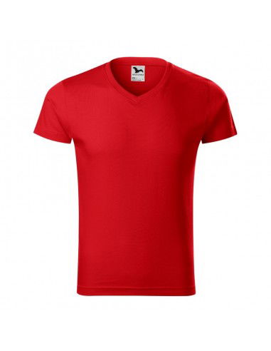 Malfini Ανδρικό Διαφημιστικό T-shirt Κοντομάνικο σε Κόκκινο Χρώμα MLI-14607