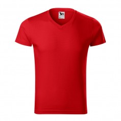 Malfini Ανδρικό Διαφημιστικό T-shirt Κοντομάνικο σε Κόκκινο Χρώμα MLI-14607