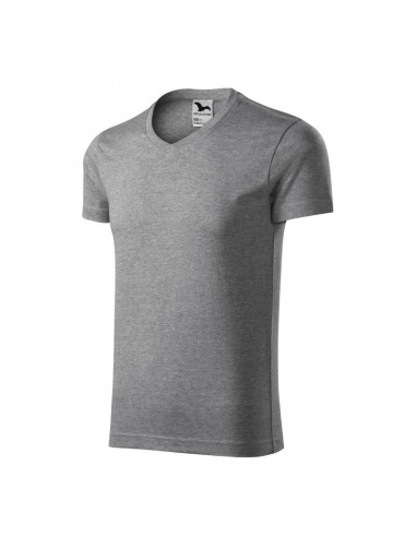 Malfini Ανδρικό Διαφημιστικό T-shirt Κοντομάνικο σε Γκρι Χρώμα MLI-14612