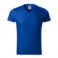 Malfini Ανδρικό Διαφημιστικό T-shirt Κοντομάνικο σε Μπλε Χρώμα MLI-14605