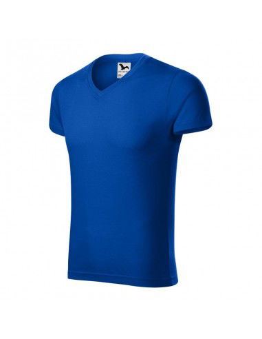 Malfini Ανδρικό Διαφημιστικό T-shirt Κοντομάνικο σε Μπλε Χρώμα MLI-14605