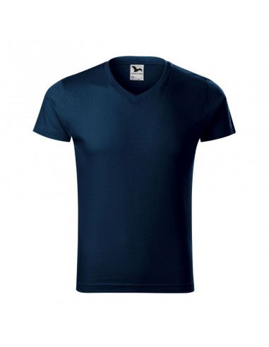 Malfini Ανδρικό Διαφημιστικό T-shirt Κοντομάνικο σε Navy Μπλε Χρώμα MLI-14602