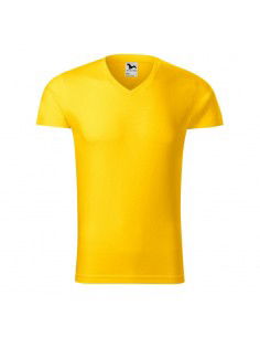 Malfini Ανδρικό Διαφημιστικό T-shirt Κοντομάνικο σε Κίτρινο Χρώμα MLI-14604