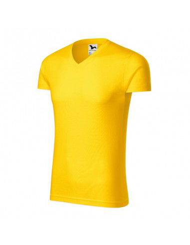 Malfini Ανδρικό Διαφημιστικό T-shirt Κοντομάνικο σε Κίτρινο Χρώμα MLI-14604