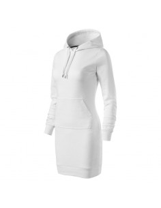 Malfini Mini Φόρεμα με Κουκούλα Λευκό MLI-41900