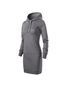 Malfini Mini Φόρεμα με Κουκούλα Γκρι MLI-41936