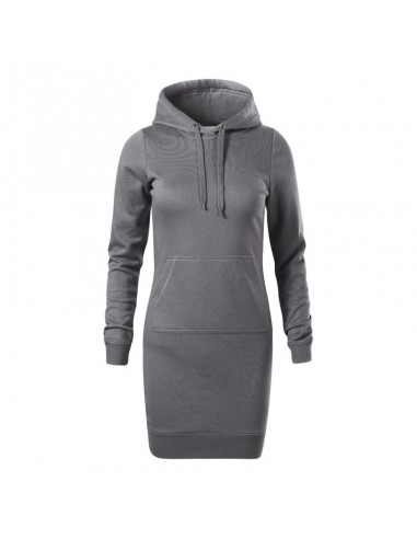 Malfini Mini Φόρεμα με Κουκούλα Γκρι MLI-41936