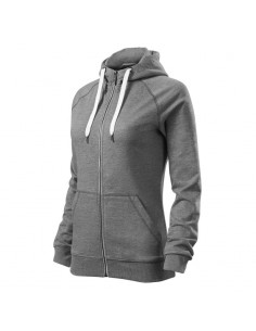 Malfini Ανδρική Φούτερ Ζακέτα με Κουκούλα και Τσέπες Γκρι MLI-45212