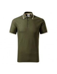 Malfini MLI-23269 Ανδρικό T-shirt Polo Πράσινο 2