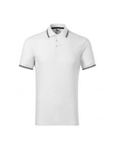 Malfini MLI-23200 Ανδρικό T-shirt Polo Λευκό 2
