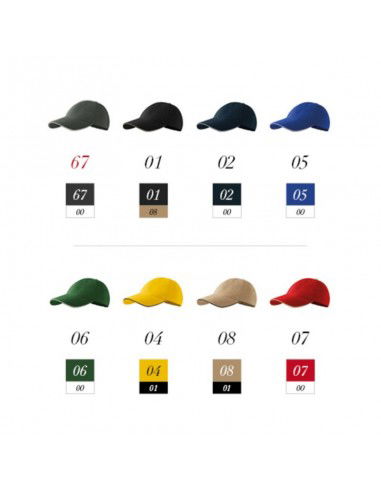 Malfini 6p Cap Jockey Γκρι MLI-30667