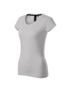 Malfini Γυναικείο Διαφημιστικό T-shirt Κοντομάνικο σε Γκρι Χρώμα MLI-154A4