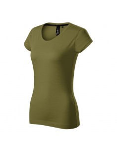 Malfini Γυναικείο Διαφημιστικό T-shirt Κοντομάνικο σε Χακί Χρώμα MLI-154A3