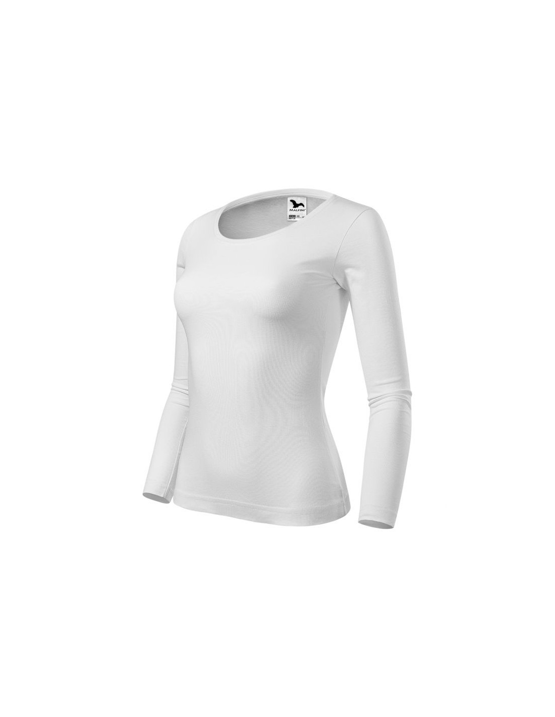 Malfini Γυναικεία Διαφημιστική Μπλούζα Μακρυμάνικη σε Λευκό Χρώμα MLI-16900