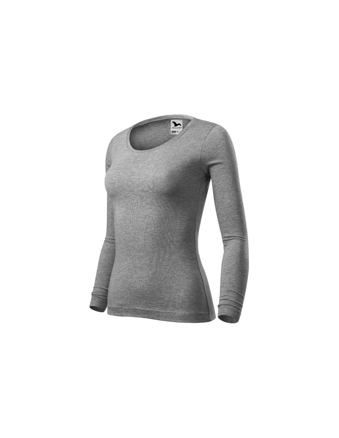 Malfini Malfini Γυναικεία Διαφημιστική Μπλούζα Μακρυμάνικη σε Γκρι Χρώμα MLI-16912