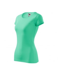 Malfini Γυναικείο Διαφημιστικό T-shirt Κοντομάνικο σε Πράσινο Χρώμα MLI-14195
