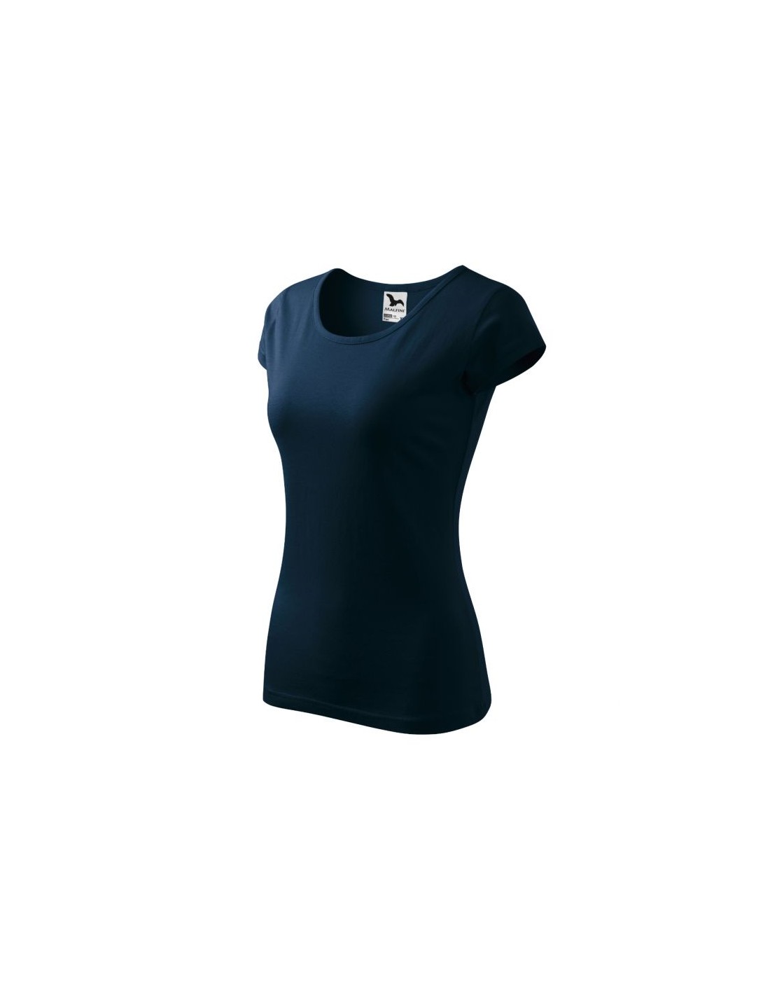 Malfini Γυναικείο Διαφημιστικό T-shirt Κοντομάνικο σε Navy Μπλε Χρώμα MLI-12202