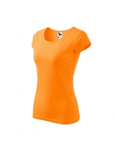 Malfini Pure Γυναικείο Διαφημιστικό T-shirt Κοντομάνικο σε Πορτοκαλί Χρώμα MLI-122A2