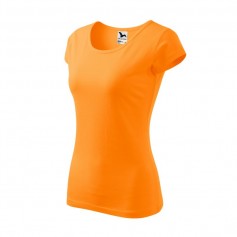 Malfini Pure Γυναικείο Διαφημιστικό T-shirt Κοντομάνικο σε Πορτοκαλί Χρώμα MLI-122A2