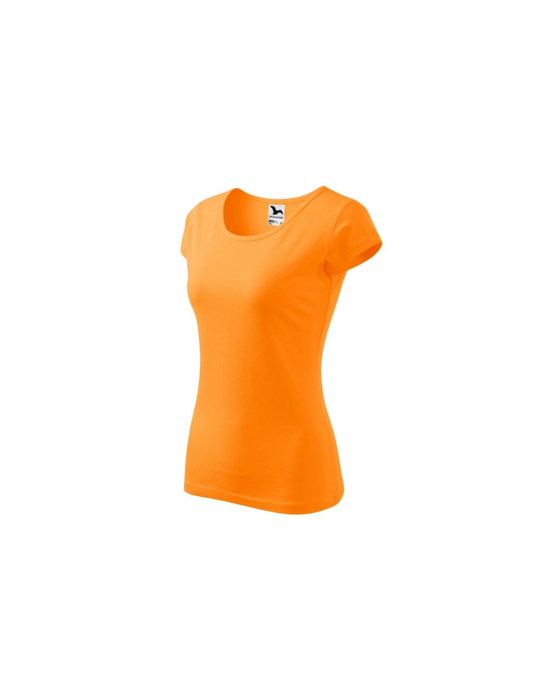 Malfini Pure Γυναικείο Διαφημιστικό T-shirt Κοντομάνικο σε Πορτοκαλί Χρώμα MLI-122A2