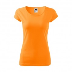 Malfini Pure Γυναικείο Διαφημιστικό T-shirt Κοντομάνικο σε Πορτοκαλί Χρώμα MLI-122A2