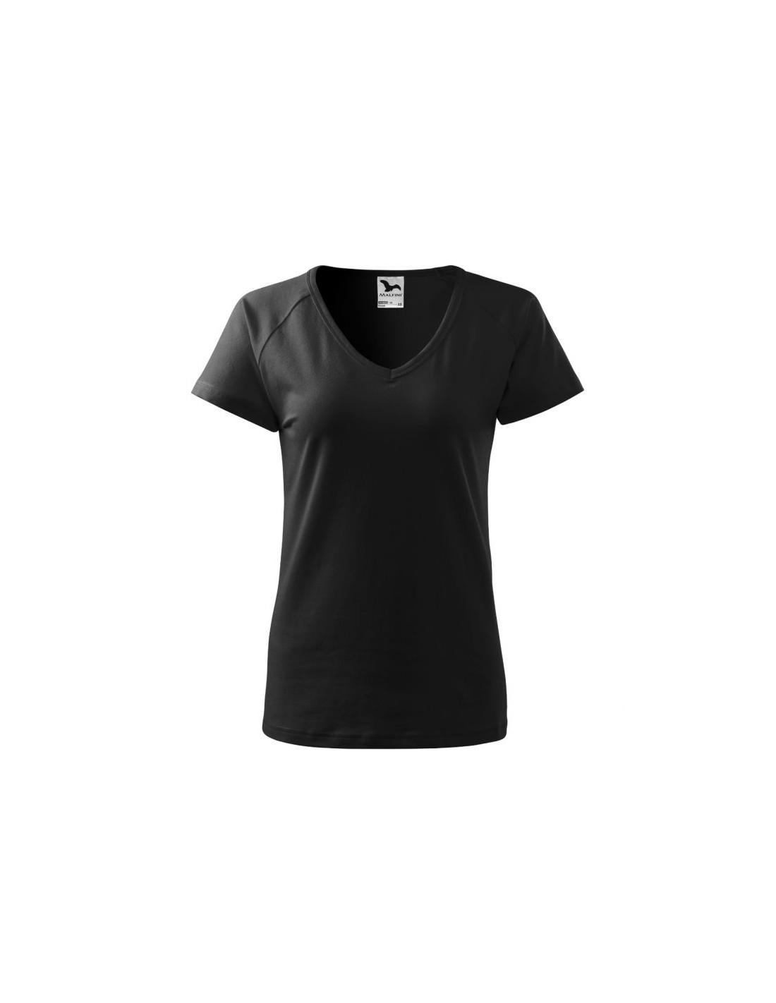 Malfini Γυναικείο Διαφημιστικό T-shirt Κοντομάνικο σε Μαύρο Χρώμα MLI-12801