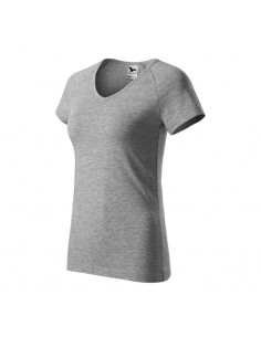 Malfini Γυναικείο Διαφημιστικό T-shirt Κοντομάνικο σε Γκρι Χρώμα MLI-12812