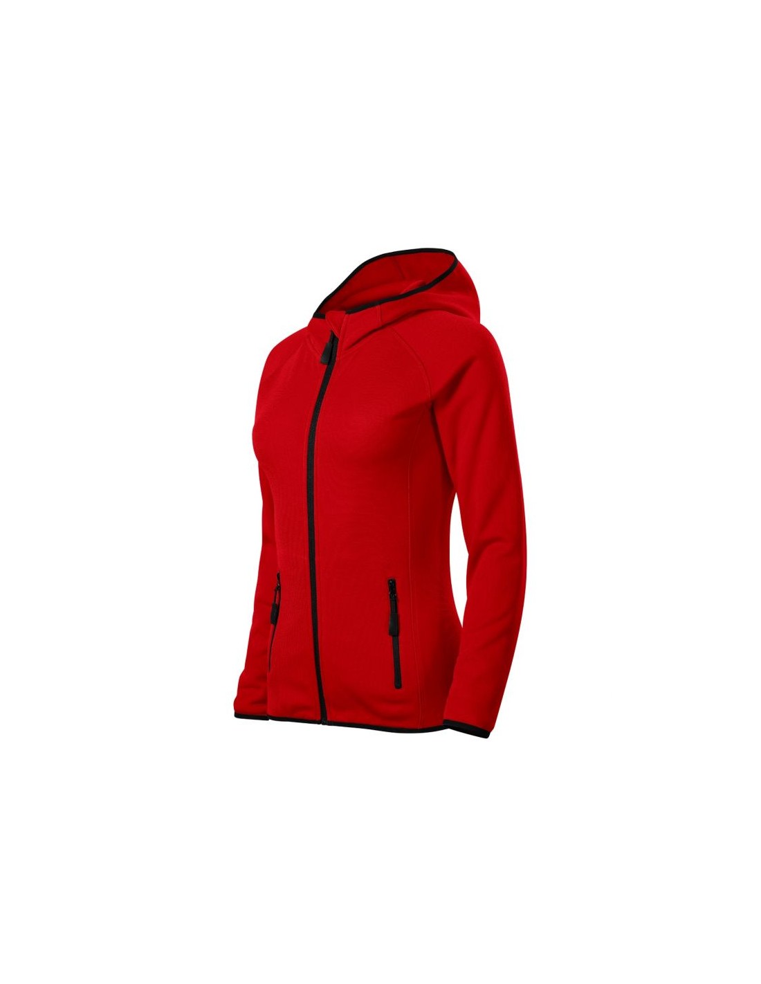 Malfini Malfini Direct Γυναικεία Ζακέτα Φούτερ με Κουκούλα Κόκκινη MLI-41807