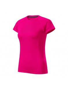Malfini Γυναικείο Διαφημιστικό T-shirt Κοντομάνικο σε Ροζ Χρώμα MLI-17689