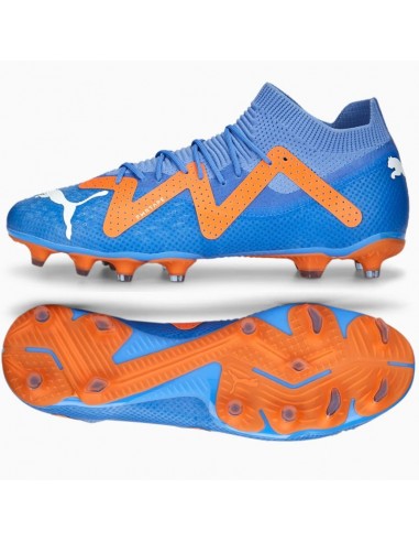 Puma Future Pro FG/AG 107171-01 Χαμηλά Ποδοσφαιρικά Παπούτσια με Τάπες Blue Glimmer / White / Ultra Orange