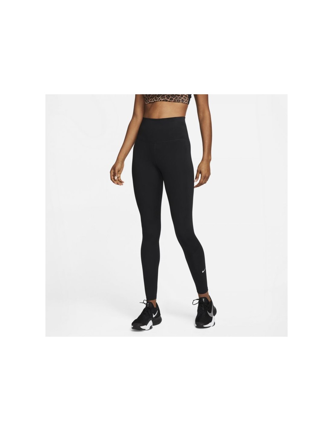 Nike Dri-Fit ONE TIGHTS Training Γυναικείο Μακρύ Κολάν Ψηλόμεσο Μαύρο DM7278 -010