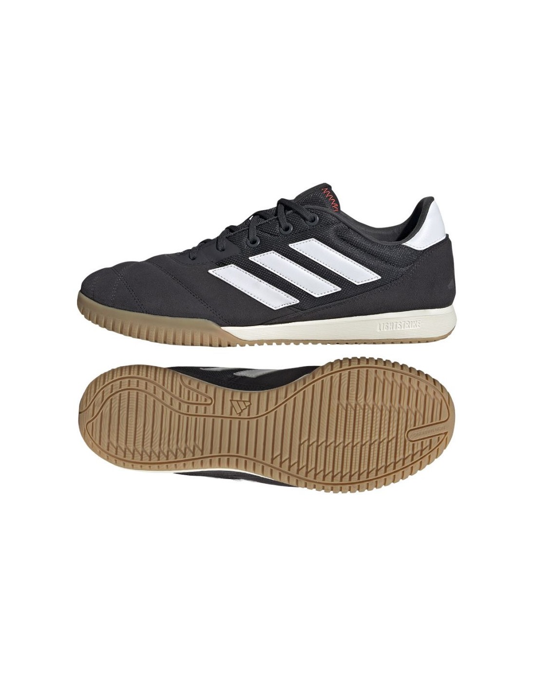 Adidas Παιδικά Ποδοσφαιρικά Παπούτσια Copa Gloro Σάλας Χωρίς Κορδόνια Night Grey / Cloud White / Solar Red HQ1032