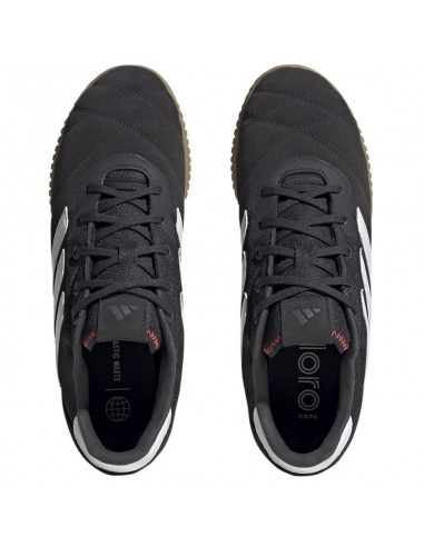 Adidas Παιδικά Ποδοσφαιρικά Παπούτσια Copa Gloro Σάλας Χωρίς Κορδόνια Night Grey / Cloud White / Solar Red HQ1032