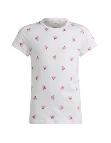 Adidas Brand Love Print Παιδικό T-shirt Λευκό IB8918
